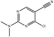 4-氯-2-二甲氨基嘧啶-5-甲腈, 82183-24-2, 结构式