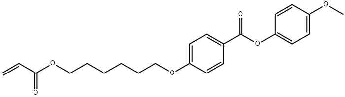 Benzoesure, 4-[[6-[(1-oxo-2-propenyl)oxy]hexyl]oxy]-, 4-methoxyphenylester Structure