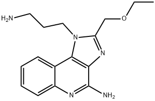 1-(3-AMINOPROPYL)-2-(ETHOXYMETHYL)IMIDAZO[4,5-C]QUINOLIN-4-AMINE,823809-16-1,结构式