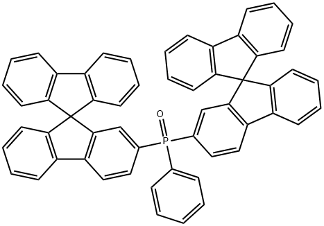 Phenylbis(9,9'-spirobi[9H-fluoren]-2-yl)phosphine oxide Structure