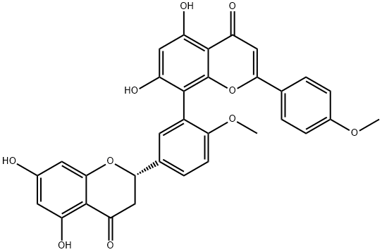 2,3-Dihydroisoginkgetin Struktur