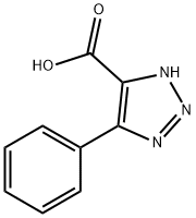 4-苯基-1,2,3-三氮唑-4-羧酸, 830-78-4, 结构式