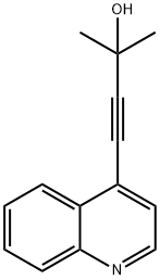 2-Methyl-4-(quinolin-4-yl)but-3-yn-2-ol,831235-65-5,结构式