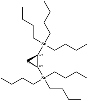 REL-(1R,2R)-1,2-环丙烷二基二[三丁基锡烷], 832132-82-8, 结构式