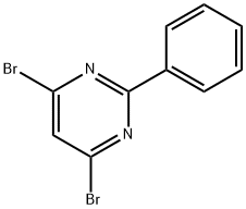 4,6-二溴-2-苯基嘧啶, 83217-06-5, 结构式