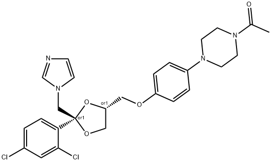 rac-trans-Ketoconazole Struktur