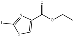 2-Iodo-thiazole-4-carboxylic acid ethyl ester 化学構造式
