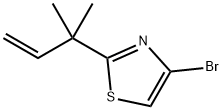 4-溴-2-(2-甲基丁-3-烯-2-基)噻唑 结构式