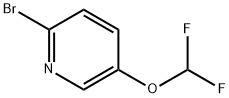 2-ブロモ-5-(ジフルオロメトキシ)ピリジン 化学構造式