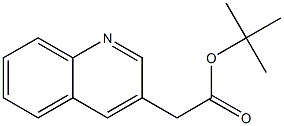 2-(喹啉-3-基)乙酸叔丁酯 结构式