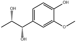 THREO-1-(4-HYDROXY-3-METHOXYPHENYL)PROPANE-1,2-DIOL, 848031-94-7, 结构式