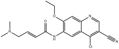(E)-N-(4-chloro-3-cyano-7-ethoxyquinolin-6-yl)-4-(diMethylaMino)but-2-enaMide Structure