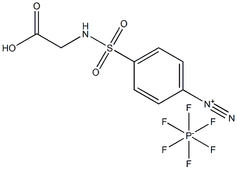 4-[[(CarboxyMethyl)aMino]sulfonyl]benzenediazoniuM Hexafluorophosphate Structure