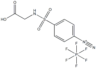 4-[[(CarboxyMethyl)aMino]sulfonyl]benzenediazoniuM Hexafluorophosphate 化学構造式