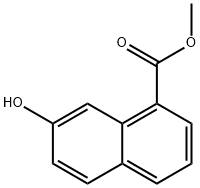 Methyl 7-hydroxy-1-naphthoate 化学構造式