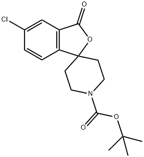5-クロロ-3-オキソ-3H-スピロ[イソベンゾフラン-1,4'-ピペリジン]-1'-カルボン酸TERT-ブチル 化学構造式