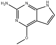 4-Methoxy-7H- Pyrrolo[2,3-d] pyriMidin-2-aMine Struktur
