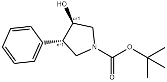 (3R,4S)-tert-Butyl 3-(bis(4-Methoxyphenyl)(phenyl)Methoxy)-4-((Methylsulfonyl)oxy)pyrrolidine-1-carboxylate,849674-11-9,结构式