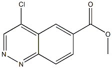 4-Chloro-6-cinnolinecarboxylic acid methyl ester Structure