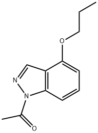 Ethanone, 1-(4-propoxy-1H-indazol-1-yl)- Struktur