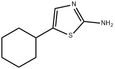 5-环己基噻唑-2-胺,851233-58-4,结构式