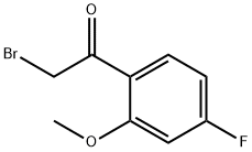 ETHANONE, 2-BROMO-1-(4-FLUORO-2-METHOXYPHENYL)-,851634-64-5,结构式