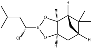 4,6-METHANO-1,3,2-BENZODIOXABOROLE,2-[(1S)-1-CHLORO-3-METHYLBUTYL]HEXAHYDRO-3A,5,5-TRIMETHYL-,(3AS,4S,6S,7AR)- 结构式