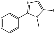 5-iodo-1-Methyl-2-phenyl-1H-iMidazole 化学構造式