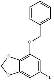 4-(苄氧基)-6-溴-1,3-苯并二噁茂 结构式