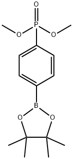 (4-(4,4,5,5-四甲基-1,3,2-二氧杂硼杂环戊烷-2-基)苯基)膦酸二甲酯,852204-67-2,结构式