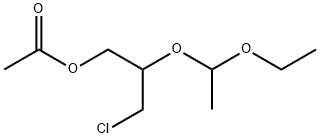 3-chloro-2-(1-ethoxyethoxy)propyl acetate Struktur