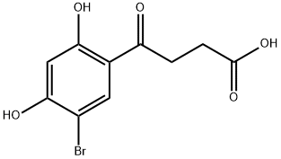 4-(5-溴-2,4-二羟苯基)-4-氧代丁酸, 854676-84-9, 结构式