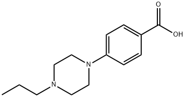 4-(4-プロピルピペラジノ)安息香酸 化学構造式