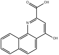 4-Hydroxybenzo[h]quinoline-2-carboxylic acid 化学構造式