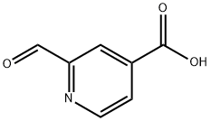 2-甲酰基吡啶-4-羧酸, 855636-38-3, 结构式