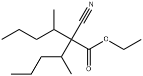 ethyl 2-cyano-3-Methyl-2-(pentan-2-yl)hexanoate 化学構造式