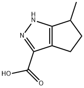 1,4,5,6-Tetrahydro-6-methyl-3-cyclopentapyrazolecarboxylic acid Struktur