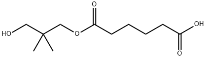 ヘキサン二酸1-(3-ヒドロキシ-2,2-ジメチルプロピル)エステル 化学構造式