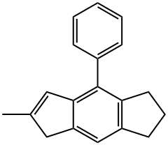 6-Methyl-8-phenyl-1,2,3,5-tetrahydro-s-indacene Structure