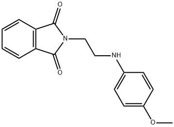 N-(4`-甲氧基苯基)氨乙基氨基邻苯二甲酰亚胺,856828-07-4,结构式