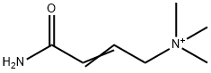 (3-Carbamoylallyl)trimethylammonium 化学構造式