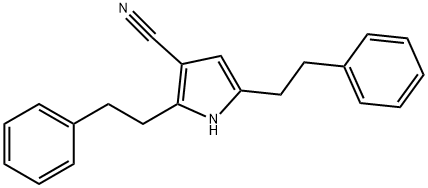 2,5-二苯乙基-1H-吡咯-3-甲腈 结构式