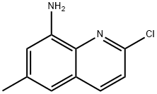 2-氯-6-甲基喹啉-8-胺,857759-41-2,结构式