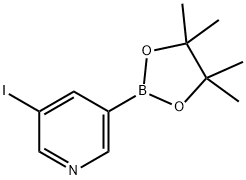 3-IODO-5-(4,4,5,5-TETRAMETHYL-1,3,2-DIOXABOROLAN-2-YL)-PYRIDINE Structure
