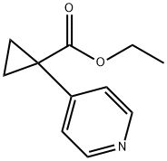 Ethyl 1-(pyridin-4-yl)cyclopropanecarboxylate 化学構造式