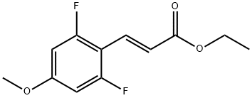 (2E)-3-(2,6-Difluoro-4-Methoxyphenyl)-2-propenoic Acid Ethyl Ester,858114-78-0,结构式