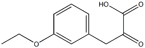 3-(3-乙氧基苯基)-2-氧代丙酸, 858276-63-8, 结构式