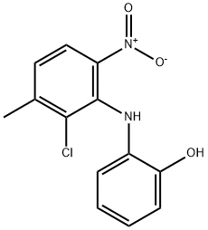 2-((2-Chloro-3-Methyl-6-nitrophenyl)aMino)phenol Structure