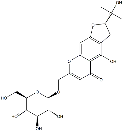 prim-O-Glucosylangelicain 化学構造式