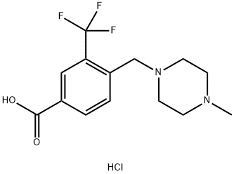 4-((4-Methylpiperazin-1-yl)Methyl)-3-(trifluoroMethyl)benzoic acid Struktur